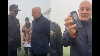Anupam Kher Gifts Smartphone To Security Guard After He Asks For Selfie With Keypad Phone