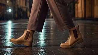 Stay Stylish Through Rainy Office Runs