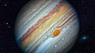 Scientists study shrinking cosmic tornados in Jupiter's Great Red Spot using new captures