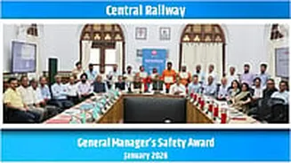 Central Railway General Manager’s Safety Award Jan 2026: 11 Employees Honoured For Alertness And Averting Rail Mishaps