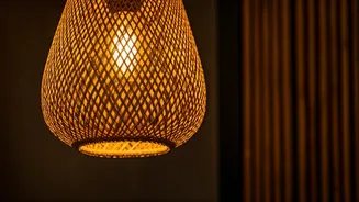 Moisture Resistant Bamboo Lighting Adds Warm Glow To Gloomy Rooms