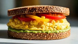 Vibrant Bell Pepper & Corn Sandwiches: A Quick & Delicious Morning Boost