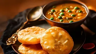 The Oil Should Shimmer, But Not Smoke, Before Pooris Go In