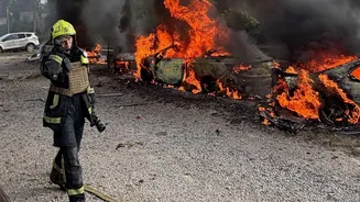 Russia Bombards Kyiv in Night Attack: Ballistic Missiles, Drones and Fires Reported