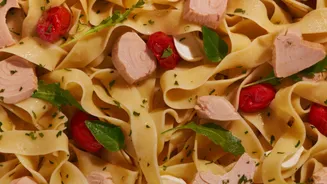 Pappardelle caprese com atum: prato fácil, leve e cheio de sabor