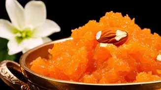 Sawan Aloo Halwa Combines Soft Texture With Nutty Garnish