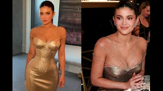 Kylie Jenner's Old Hollywood Glamour At Golden Globes 2026 | See Pics