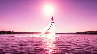 Soar Above Senegal's Pink Lake: An Unforgettable Flyboarding Adventure