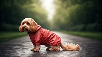 This Custom Dog Raincoat Trend Is Going Viral