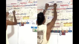 Bengaluru Man Turns Every Boarding Pass Into Unique Memory Wall, Calls It ‘Mandatory Ritual’