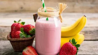 This banana smoothie is perfect for busy mornings