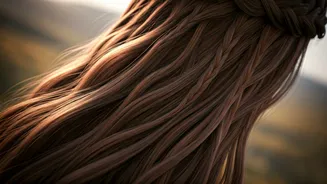 Get soft waves with waterfall braids