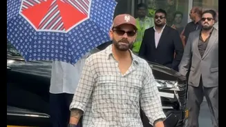 WATCH: Virat Kohli spotted at private airport in Mumbai, poses for paparazzi