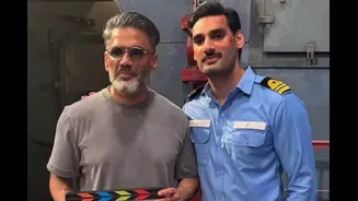 Suniel Shetty Offers Special Prayers For Ahan Shetty’s Border 2 In Ujjain