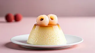 The Most Unique Litchi Pudding Sweeping Indian Feeds