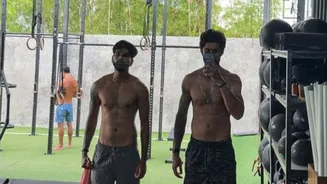 Shreyas Iyer enjoys time off the field; trains during holiday with friend & former KKR teammate Aman Khan