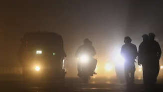 'Almost 0 Visibility': Commute Get Tough As Dense Fog Shrouds Delhi-NCR; Cold Wave Alert Issued - VIDEO