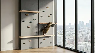 Structural Climbing Wall Upgrades Transform Boring High-Rise Cat Living