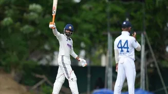 Indian Fans celebrate Ravindra Jadeja's Strong Test Comeback Against Sri Lanka in Warm-up Match