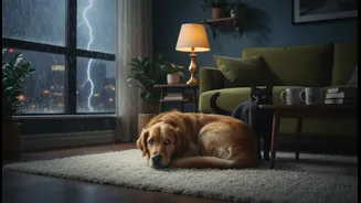 Expert guide for managing apartment pet stress on heavy monsoon nights