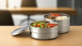 Ditch Boring Desk Lunches For These Viral Multi Layered Tiffins