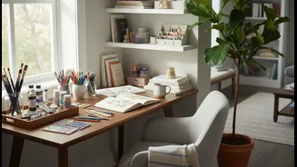 A Good Hobby Nook Looks Inviting Even When Not In Use