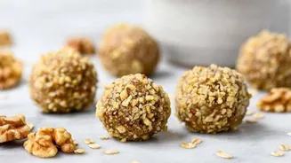 Love healthy snacks? Try these walnut energy balls