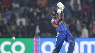 T20 WC, Hardik Pandya punctures Namibia with 28-ball 52: Stats