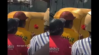 Bengaluru Traffic Meets Valentine’s Day As Blinkit, Snabbit Agents Celebrate ‘Love Season’ With Red Rose | Photo