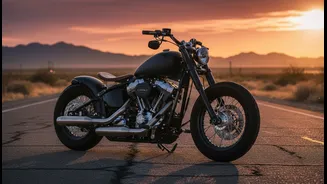 Harley-Davidson Deadwood Revives Postwar Bobber Style With Modern Rider Safety