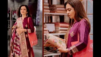 Nita Ambani’s Handwoven Banarasi Butidar Suit Celebrates India’s Rich Textile Heritage