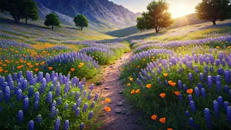 Flower Trails Add Soft Drama To Travel Plans