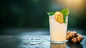 Traditional Ginger Betel Leaf Lemonade Fixes Humid Afternoon Sluggishness