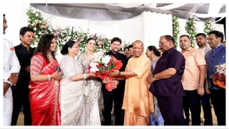 UP CM Yogi Adityanath’s attends Kuldeep Yadav’s wedding reception – WATCH