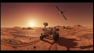 Mars Orbiter Captures Perseverance One Day Before Its Marathon Milestone
