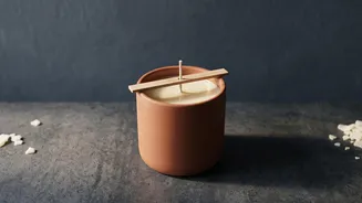 The Home Candle-Making Guide Shows Why Wick Placement Matters For Even Burning