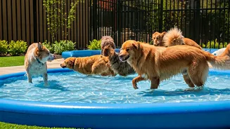 Society Splash Pools Keep Local Neighborhood Dogs Active Safely