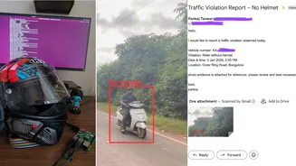 Bengaluru Drivers Beware: Techie Turns Helmet Into Smart Traffic Spy with AI - Here's How It Will Catch You