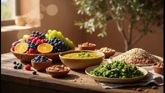 Build A Mediterranean-Style Pattern With Dal, Sabzi, Fruit And Whole Grains