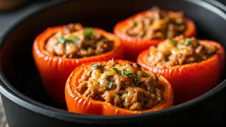 Air Fryer Stuffed Bell Peppers Make Dinner So Much Easier