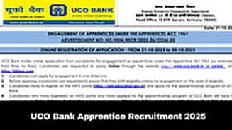 UCO Bank Opens Apprentice Applications
