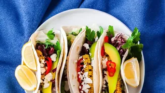 Black Bean And Tomato Breakfast Tacos: A Quick Morning Meal with Familiar Pantry Ingredients