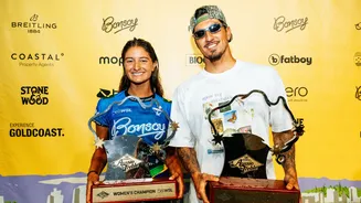 Luana Silva e Medina brilham na Austrália e garantem títulos históricos na Gold Coast