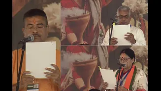 Dilip Ghosh, Agnimitra Paul, Nisith Pramanik Among Key Faces In Suvendu Adhikari's Cabinet