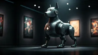 Robot Dogs with Celebrity Heads Stir Art World in Beeple's Tech Exhibit