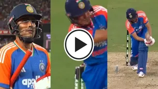 WATCH: Nathan Ellis cleans up Shubman Gill; helps Australia restrict India to just 167-8 in fourth T20I in Carrara