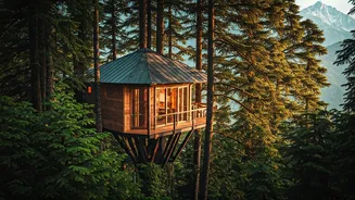 Uttarakhand Mountain Treehouses Experience Unprecedented Booking Waves Today