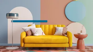 Using Retro Prints And Patterns Can Make A Minimal Space Feel More Personal