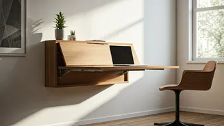 Wall Mounted Drop Leaf Desks Are Perfect For Hybrid Work
