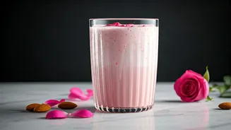 Try This Viral Rose Syrup Almond Milk Drink Right Now